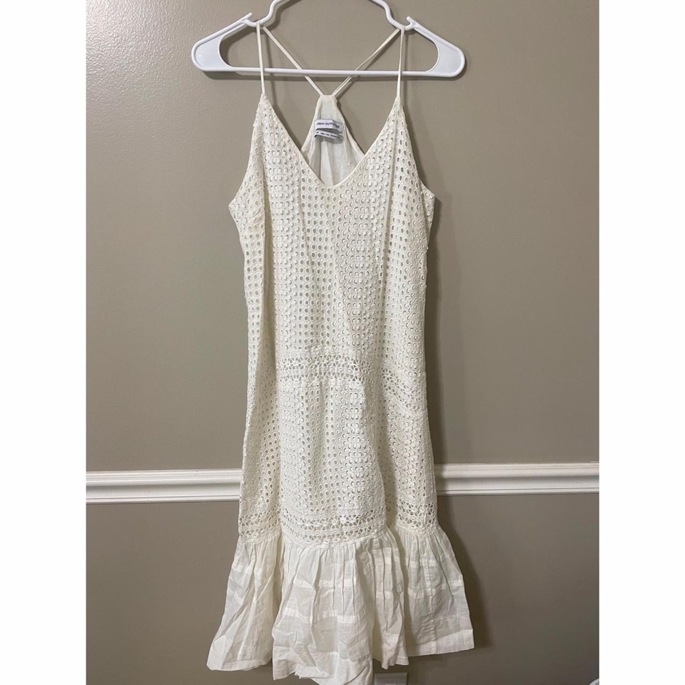 Urban Outfitters Cream Lace Mini Dress